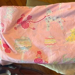 Pottery barn kids reversible poodle duvet cover -twin